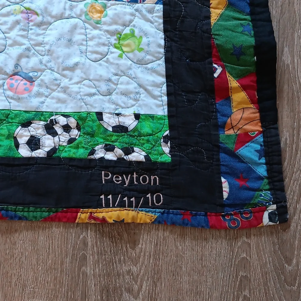 Sports Quilt Patriots Celtics & Spiderman